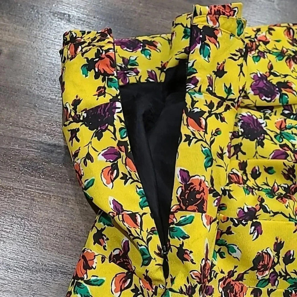 Zara Draped Floral Print Jeweled Mini Skirt - Picture 16 of 17